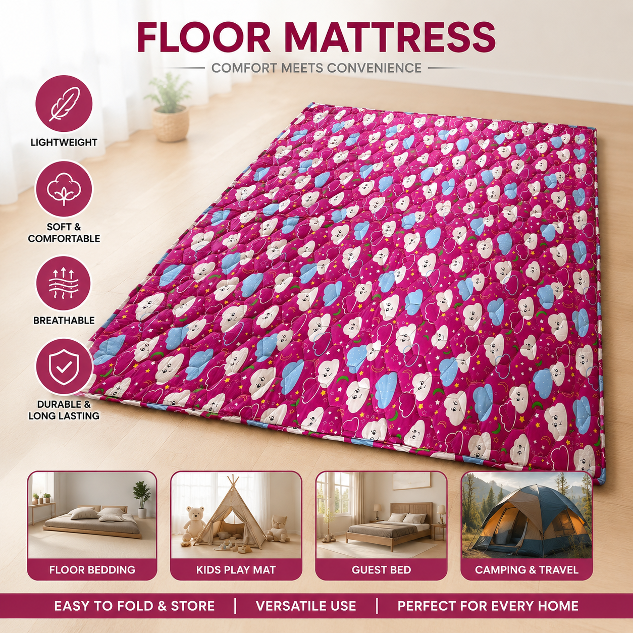 Premium Foldable Floor Bed Mattress